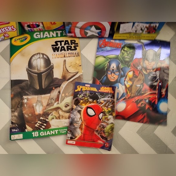 MARVEL SUPERHERO Star wars STATIONERY Art LOT BIG BUNDLE - Picture 5 of 8